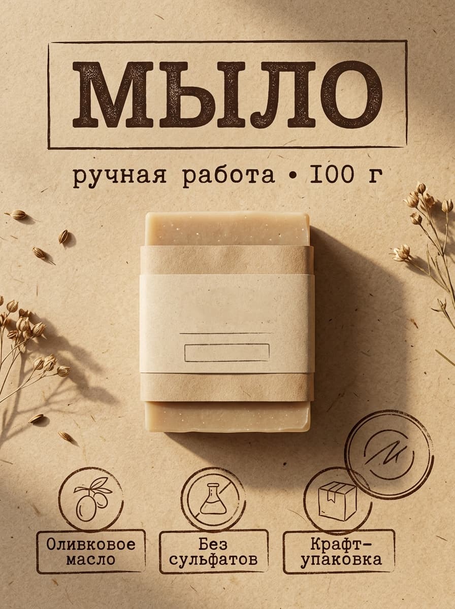 Крафт и эко — пример постера