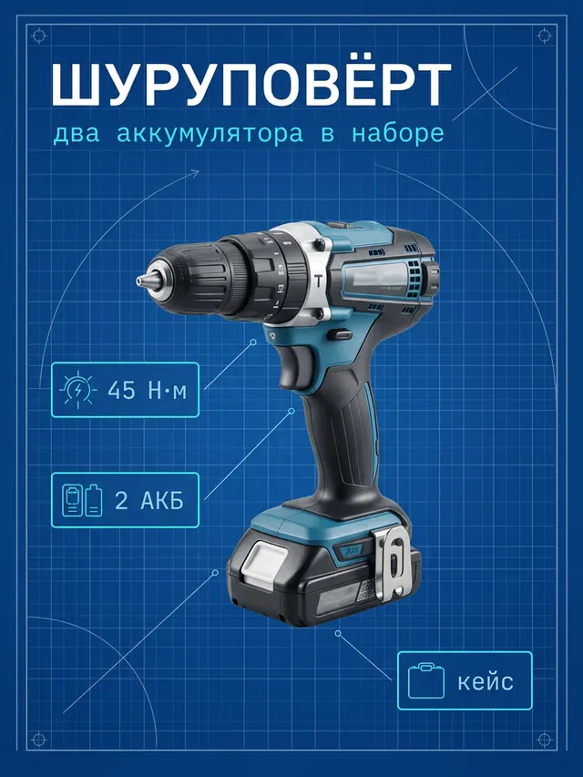 ШУРУПОВЁРТ: Инженерный чертёж